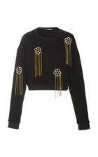 Moda Operandi Area Crystal Embellished Fringe Sweatshirt Size: Xs