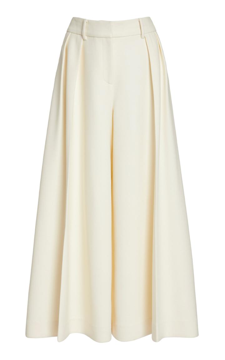 Khaite Helina Wool-blend Pleated Culottes