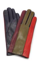Maison Fabre Debby Color-blocked Leather Gloves