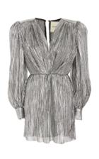 Daniele Carlotta Blouson Sleeve Pleated Mini Dress