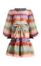 Moda Operandi Zimmermann The Lovestruck Rainbow Silk Mini Dress