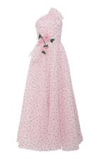 Rodarte Strapless Glitter Dot Tulle Dress