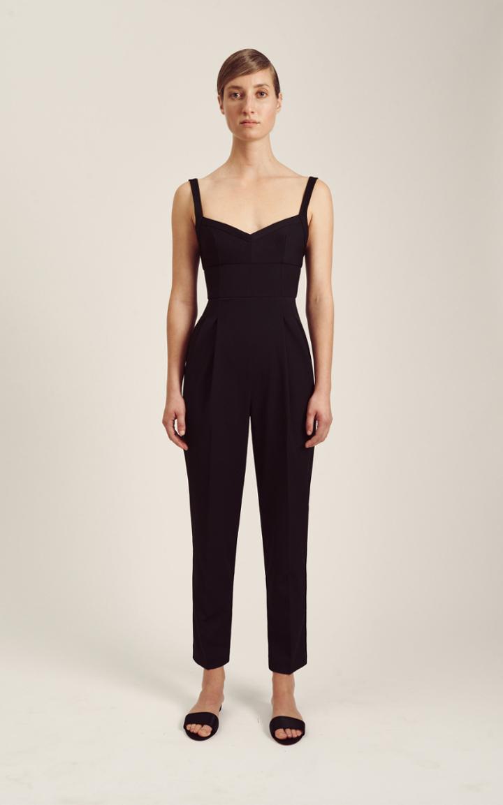 Moda Operandi Emilia Wickstead Clio Pleated Crepe Jumpsuit