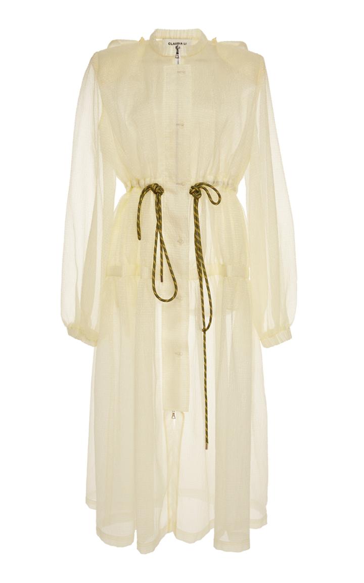 Claudia Li Gathered Coat
