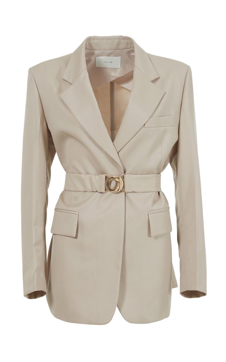Moda Operandi Lvir Summer Wool Tailored Jacket Size: L