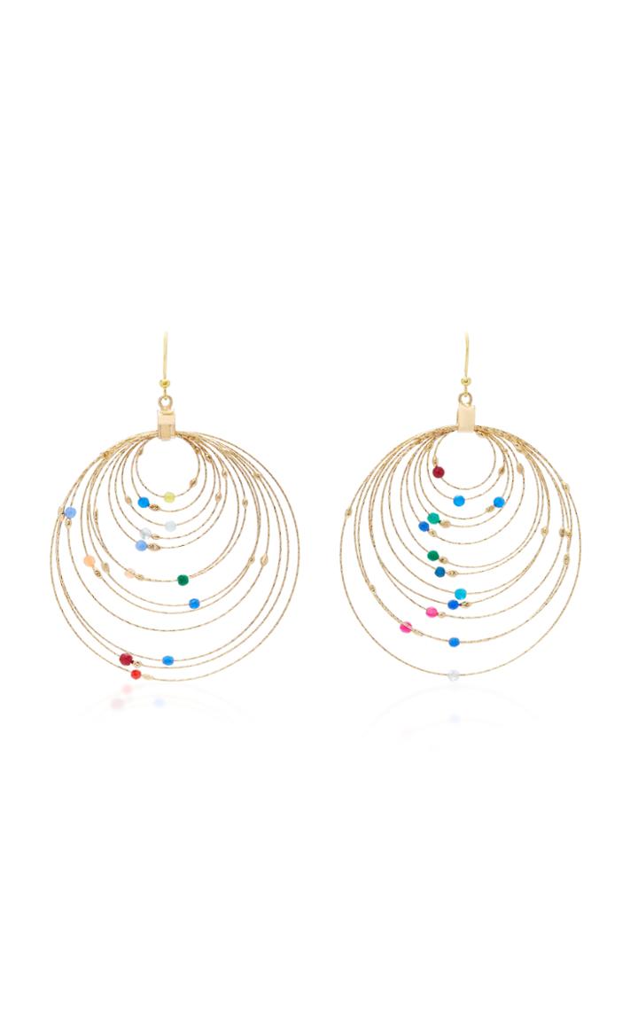 Rosantica Orbita Gold-tone Quartz Earrings