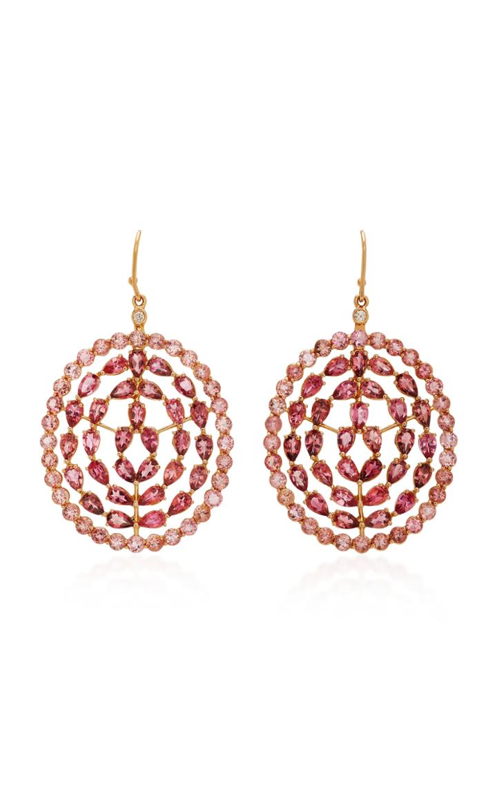 Misahara Plima Prime 18k Rose Gold And Tourmaline Earrings