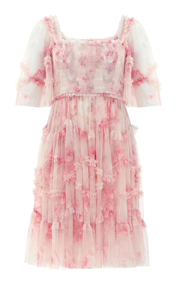 Moda Operandi Needle & Thread Ruby Bloom Smocked Dress Size: 4