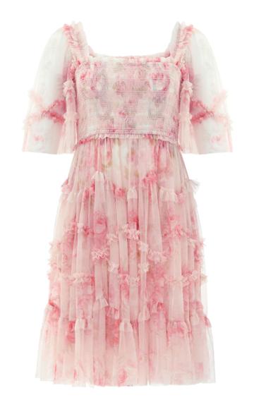 Moda Operandi Needle & Thread Ruby Bloom Smocked Dress Size: 4
