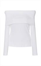 Rosetta Getty Off-the-shoulder Cotton Top