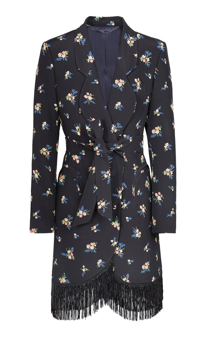 Moda Operandi Blaz Milano Tulip Fringed Silk Dress
