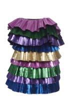 Attico Strapless Color-blocked Lam Mini Dress