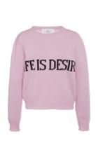 Moda Operandi Alberta Ferretti Life Is Desire Eco-cashmere Cropped Sweater