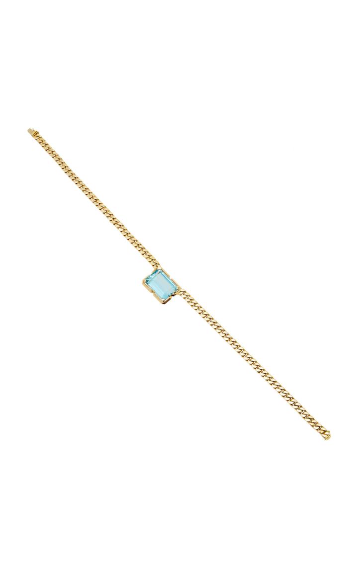 Jill Heller Vintage Vintage Unsigned 18k Gold And Aquamarine Necklace