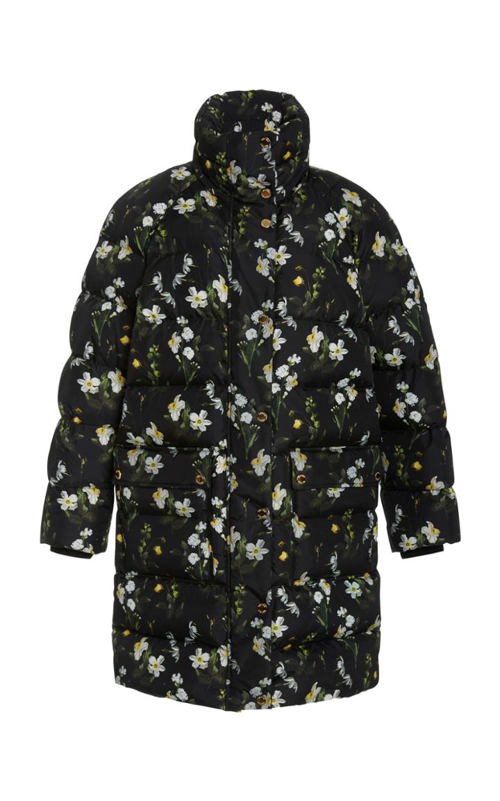 Erdem Daura Floral Puffer Coat