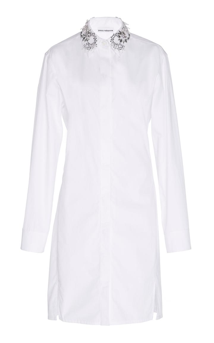 Paco Rabanne Embroidered Shirt Dress