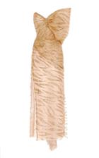 Moda Operandi Sandra Mansour Sable Fin Glittered Tulle Strapless Gown Size: 34