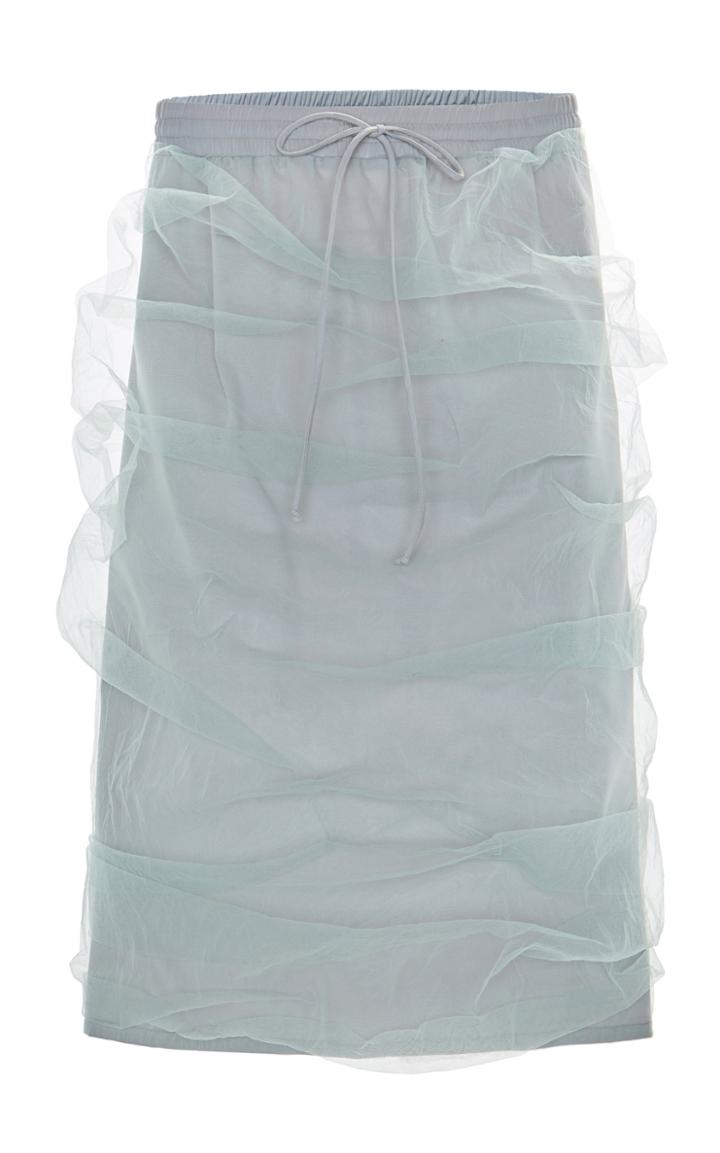 The Gang Sheer Overlay Midi Skirt
