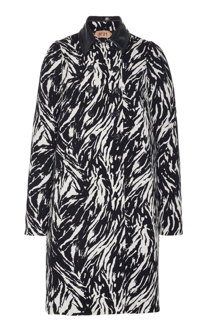 N 21 N&deg;21 Angela Canvas Zebra Coat