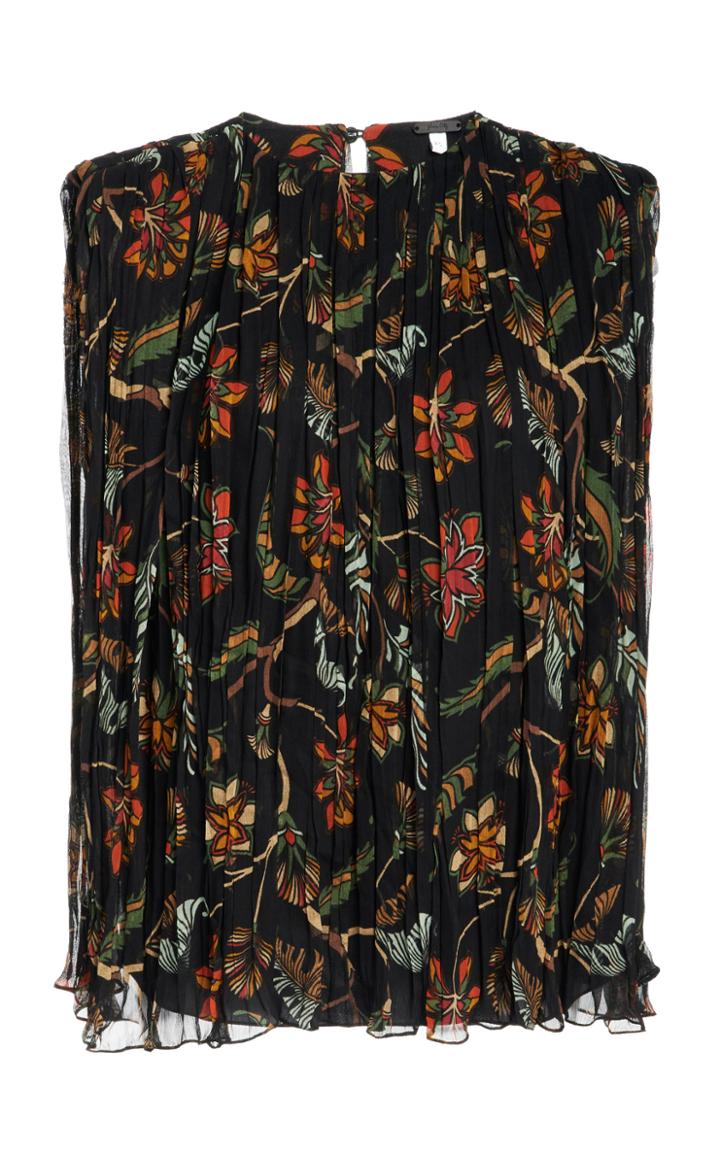 Moda Operandi Johanna Ortiz Serve Up Poetry Printed Crepe Top