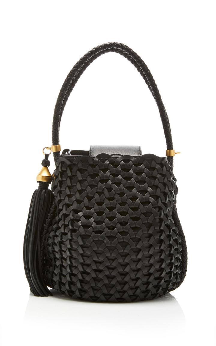 Oscar De La Renta Bento Bucket Leather Tote