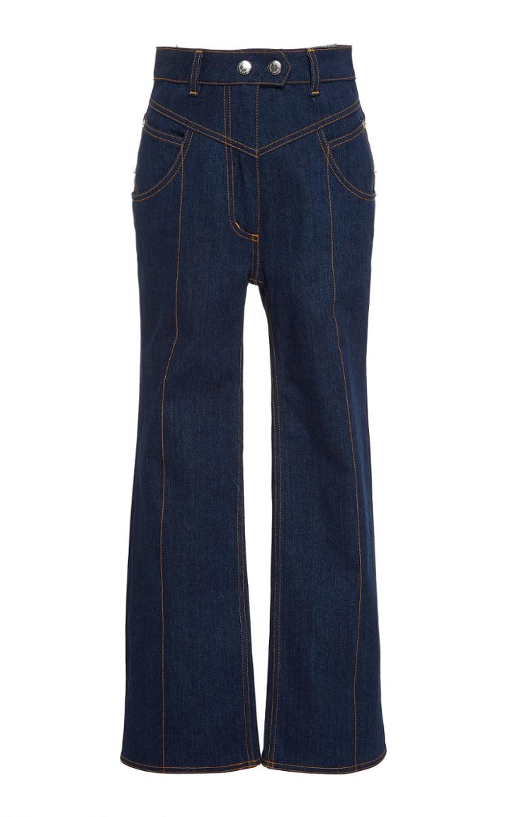 Ellery Eureka Paneled Denim Straight-leg Pants
