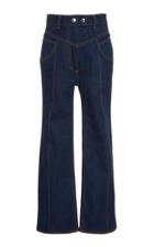 Ellery Eureka Paneled Denim Straight-leg Pants
