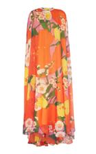 Richard Quinn Floral Chiffon Caftan