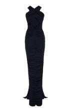 Zac Posen Sleeveless Pliss Gown