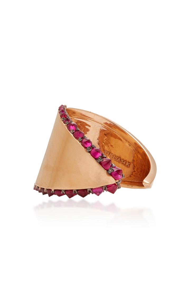 Tullia 14k Rose Gold Ruby Ring