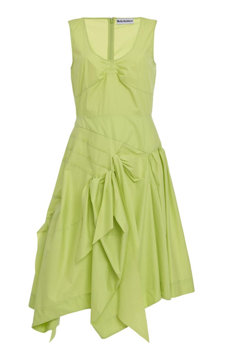 Moda Operandi Molly Goddard Baldwin Cotton Drop-waisted Asymmetric Dress Size: 8