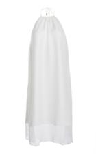 Jeffrey Dodd Halter Dress With Silk Mesh Overlay