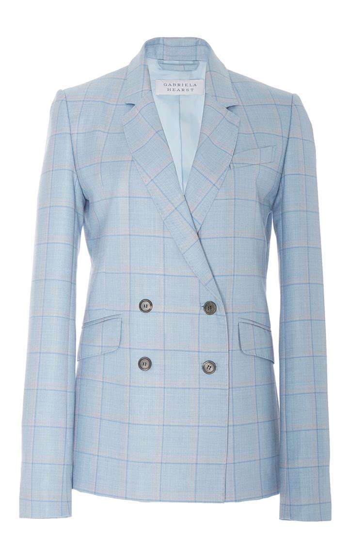 Gabriela Hearst Themis Double Breasted Blazer