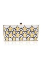 Judith Leiber Couture Large Coffered Rectangle Stars Clutch