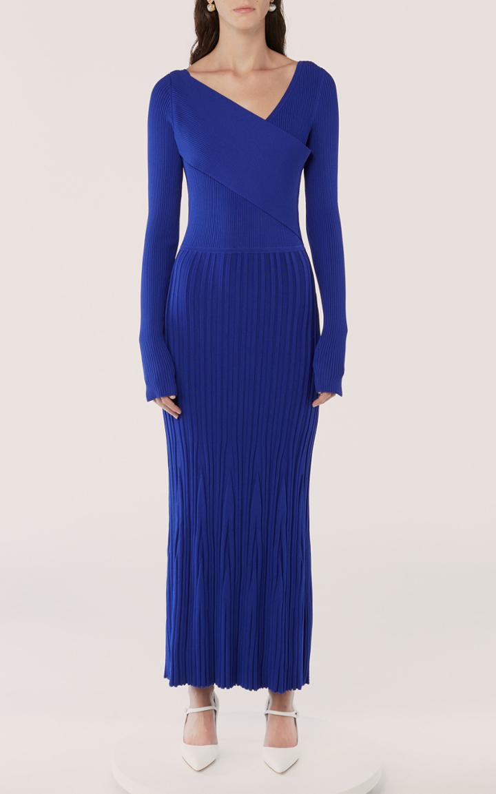 Moda Operandi Jason Wu Collection Asymmetric Ribbed-knit Midi Dress