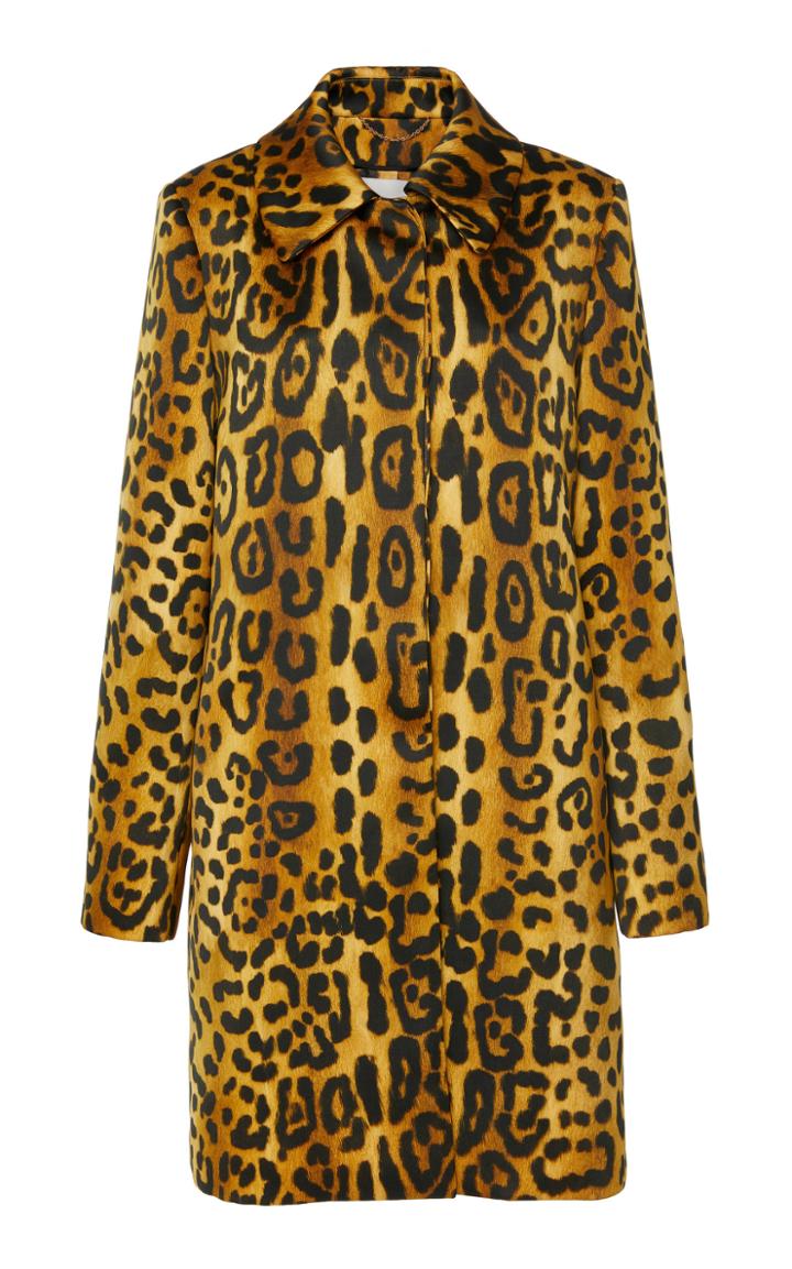 Adam Lippes Printed Duchess Satin Car Coat