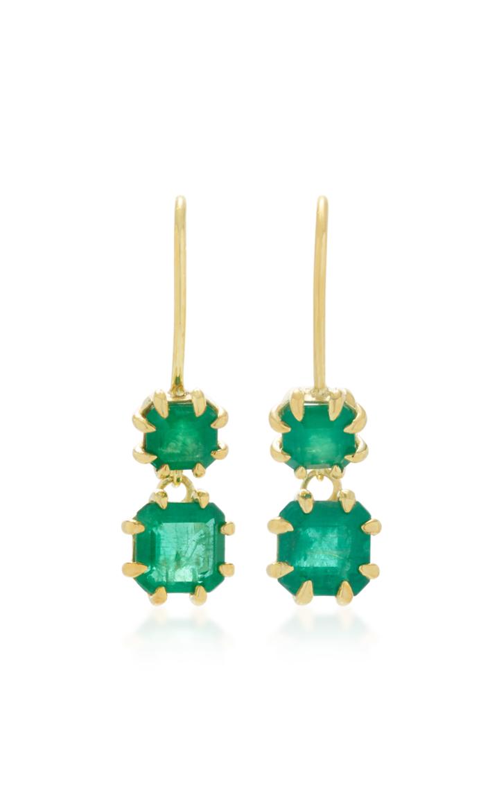 Ila Girard 14k Gold Emerald Earrings