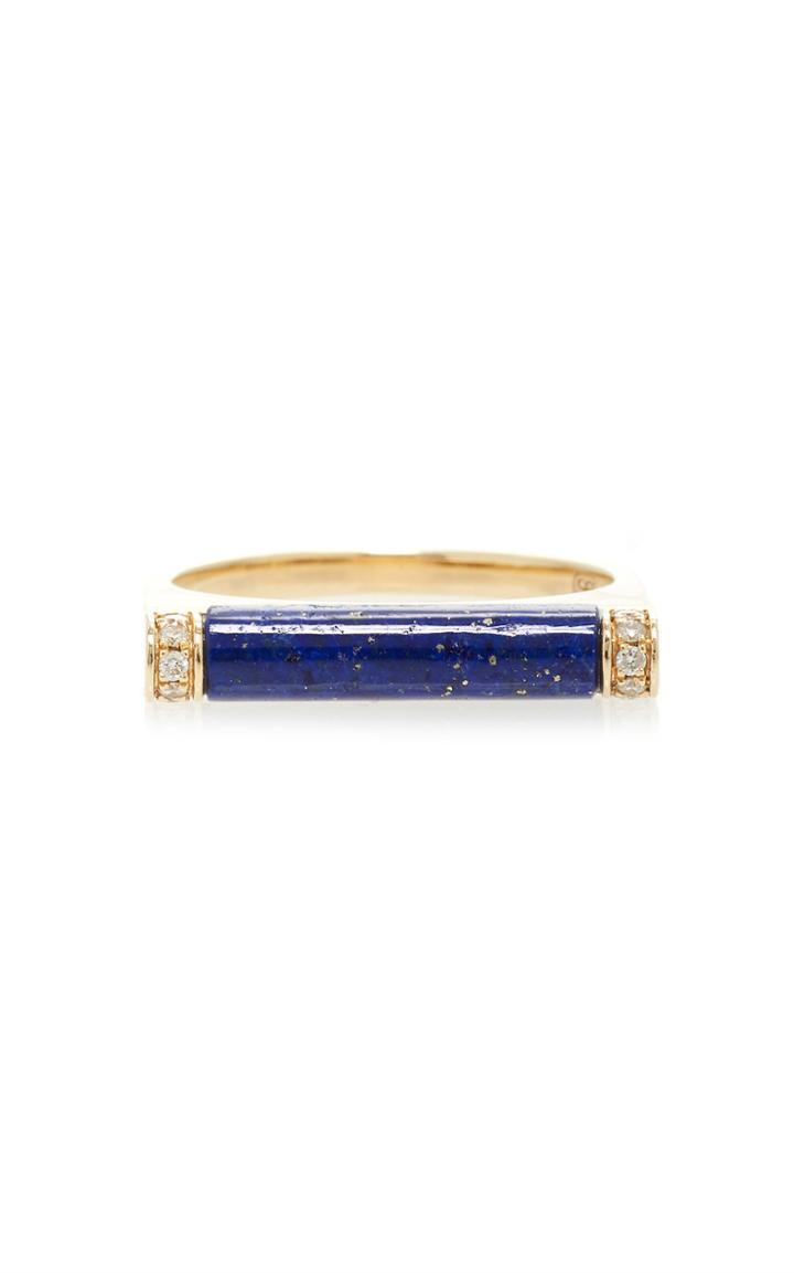 Sydney Evan Lapis Bar Roll Ring