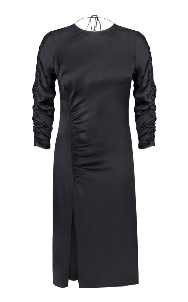 Moda Operandi Anna October Cinnamon Ruched Midi Dress