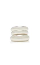 Agmes Domed Sterling-silver Ring Set