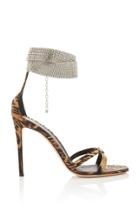 Giuseppe Zanotti Crystal-embellished Leopard-print Canvas Sandals