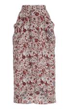 Moda Operandi Isabel Marant Ginkinali Floral-print Silk Skirt