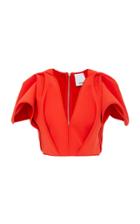 Acler Crawford Gathered Crepe Top