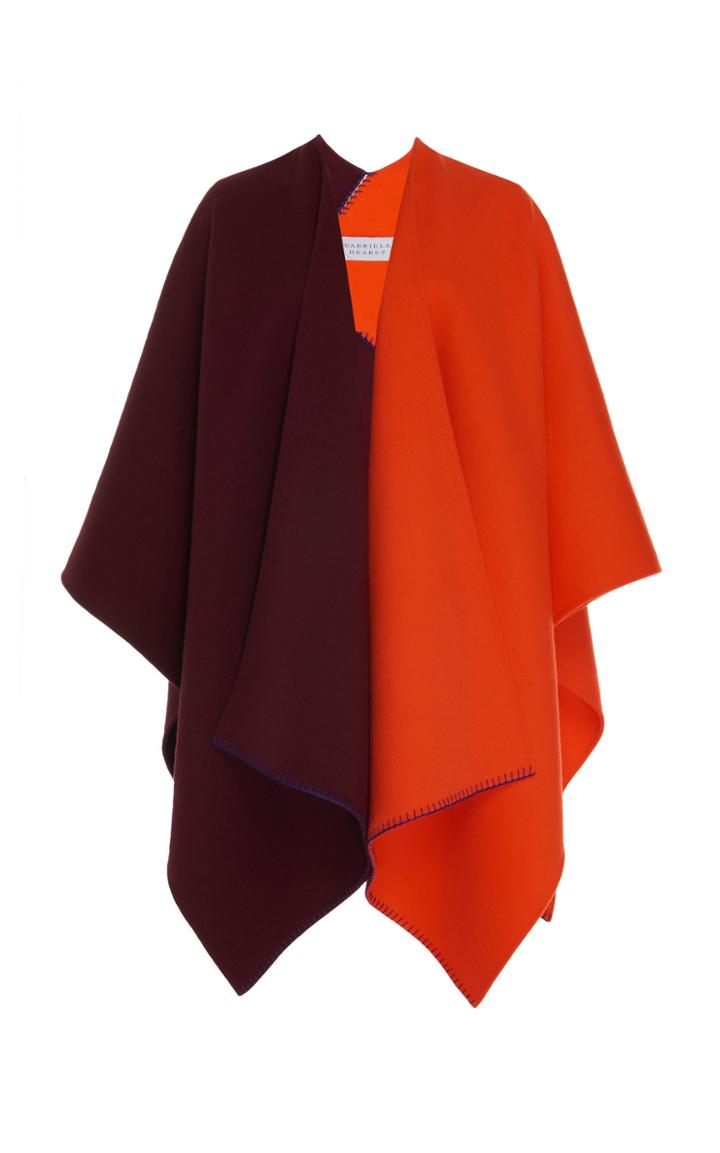 Gabriela Hearst Francis Stitched Cashmere Poncho