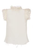 Philosophy Di Lorenzo Serafini Gauze Ruffle Blouse