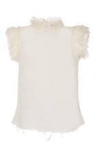 Philosophy Di Lorenzo Serafini Gauze Ruffle Blouse