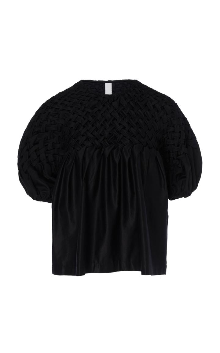 Merlette Hellebore Basket Smocked Blouse