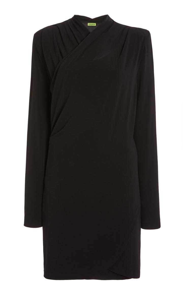 Gauge81 Tver Draped Crepe Mini Dress