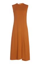 Victoria Beckham Pleated Crepe Midi Dress