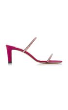 Jimmy Choo Brea Crystal-embellished Satin Slide Sandals